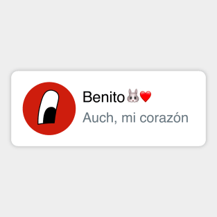 Auch, mi corazón Sticker